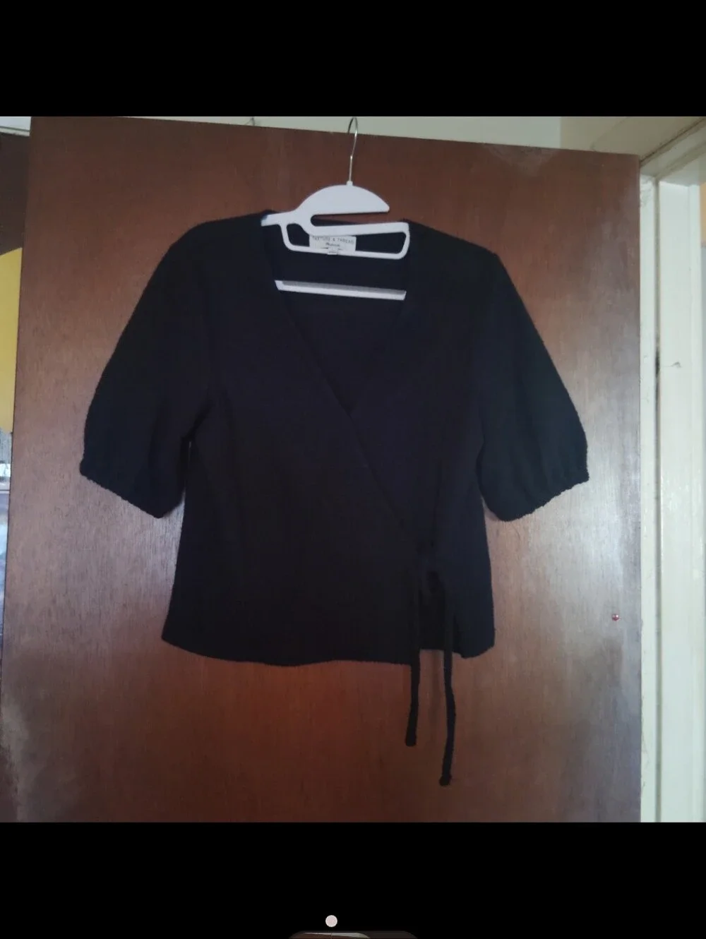 MADEWELL Texture & Thread Puff Sleeve Blouse - Women's Size Small